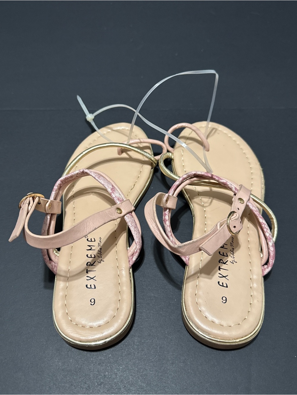 EXTREME Pink Braided Strap Women's Sandals - Picture 2 of 14